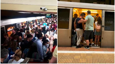 Foto Haos la metrou trenurile au intarzieri mari oamenii se inghesuie in statiile neincapatoare