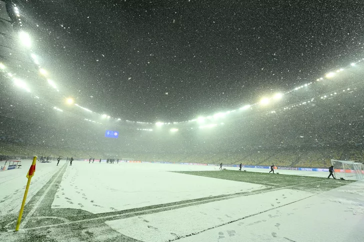 Imagine de la Kiev, înainte de Dinamo - Bayern Munchen. Sursă foto: twitter.com