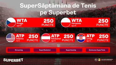 P  SuperCote Streaming SuperAvantaj si multe surprize Cum arata SuperSaptamana de Tenis pe Superbet
