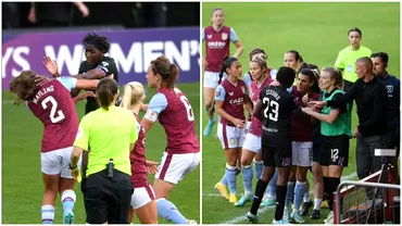 Au sarit la bataie intrun meci de fotbal feminin din Anglia Croseu ca in galele de box la Aston Villa  West Ham Video