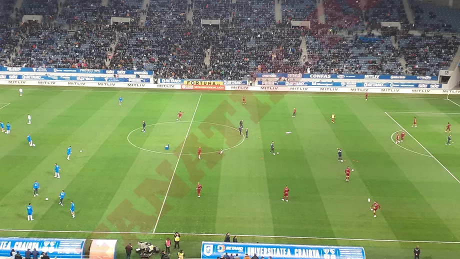 Atmosfera de mare meci in Universitatea Craiova  CFR Cluj Cati fani au fost in tribune conform anuntului oficial Sa deschis si Peluza Sud Update exclusiv