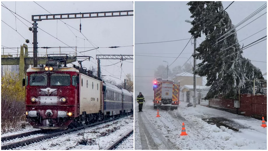 Traficul rutier si cel feroviar date peste cap de iarna severa Intarzieri uriase ale trenurilor in Capitala Drumurile din Tulcea inchise