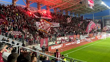 Atmosfera de zile mari in Giulesti la Rapid  CFR Cluj Fanii au aprins stadionul