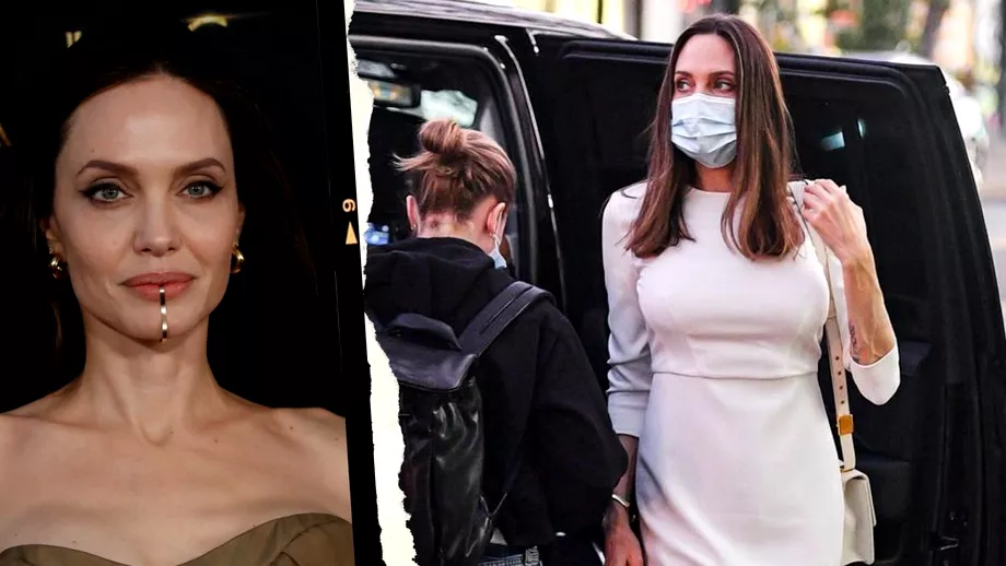 Ce sia atasat Angelina Jolie in zona barbiei Bizara aparitie a actritei alaturi de copiii ei Foto