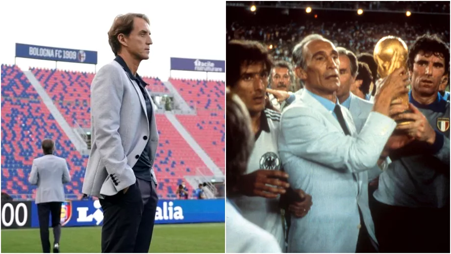 Mancini poarta la EURO 2020 un sacou aproape identic cu cel al lui Bearzot in 1982 Ce performanta uriasa a reusit atunci Italia