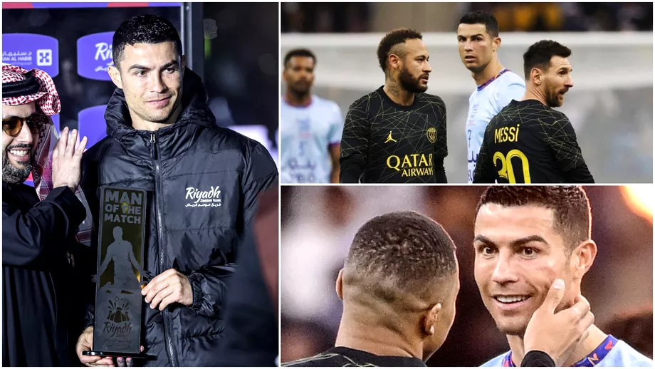 Ce note au primit Ronaldo Messi Neymar si Mbappe in amicalul de la Riad CR7 a fost declarat omul meciului Video