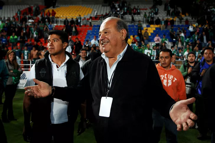 Locul 4: Carlos Slim - 42,57 miliarde de euro. A fost patronul echipei mexicane de fotbal Leon, pana in 2017 cand s-a retras. Sursa foto: Getty Images - Getty