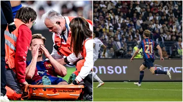 Verdict crunt pentru Frenkie de Jong dupa accidentarea din Real Madrid  Barcelona 32 Cat va lipsi mijlocasul catalanilor Update