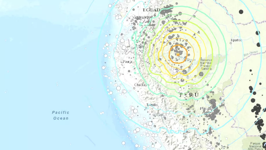 Cutremur de 7,5 pe Richter în Peru. 10 răniți și mai multe locuințe distruse. Seismul a fost resimțit în Ecuador și Columbia. Update