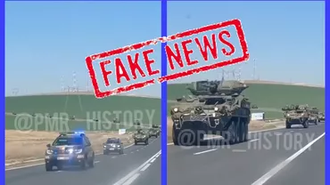 Avertisment de fake news din partea MApN Un convoi american nu traverseaza Romania pentru a ajunge in Ucraina