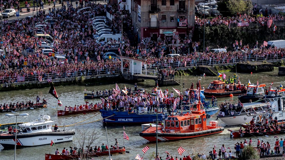 1 milion de oameni au sărbătorit Cupa Spaniei la Bilbao! Imagini unice cu sărbătoarea bascilor. Video+foto