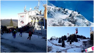 Singurul loc din Romania unde se schiaza ca in Austria Turistii sau ingramadit sa prinda un loc