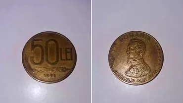 Cu cat se vinde moneda de 50 de lei din 1992 Daca o ai pe acasa poti sa faci bani frumosi pe urma ei