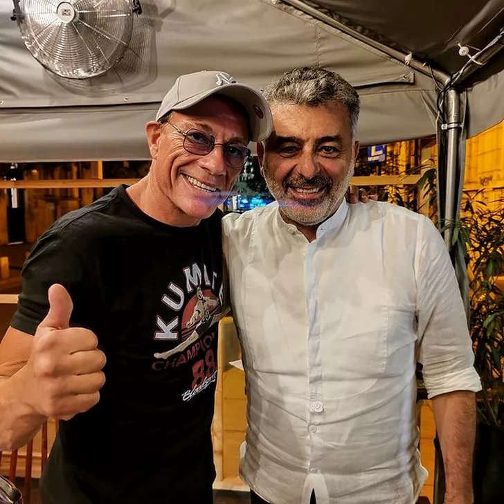 Van Damme împreună cu Joseph Hadad