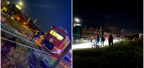 Accident feroviar in Prahova tren cu zeci de calatori coliziune cu un camion Mai multe persoane ranite