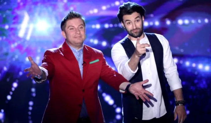 Pavel Bartoș și Smiley invită lumea la vot, în direct la Românii au Talent, la Pro TV. Bartos și Smiley