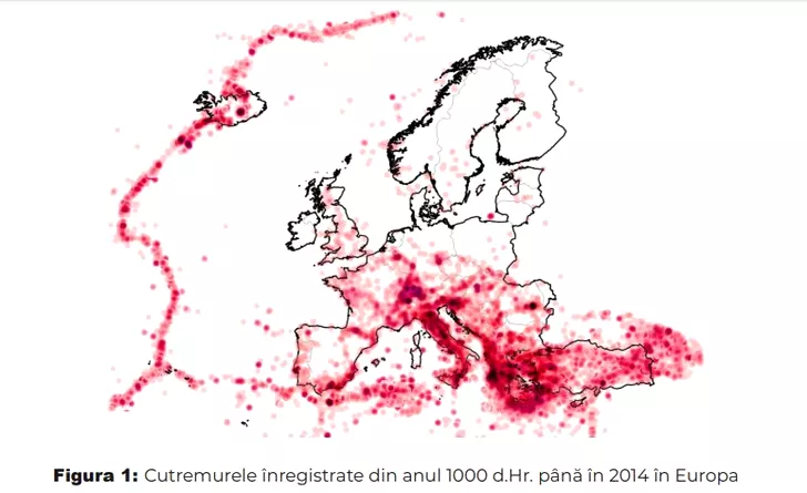 harta cutremure europa