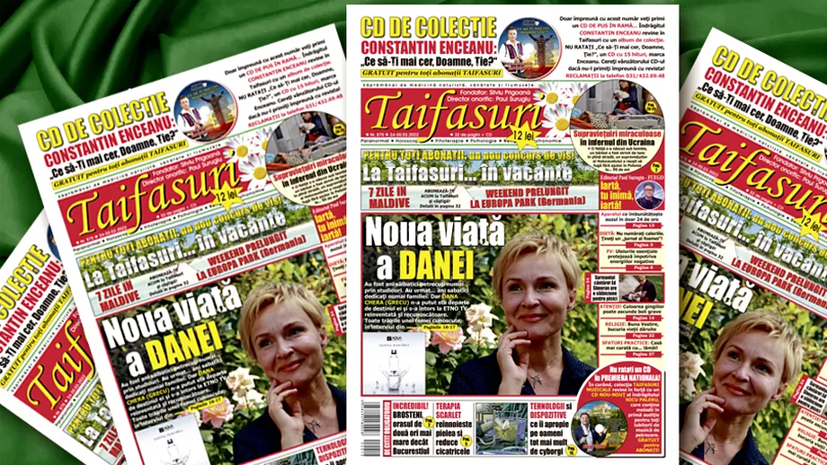 Revista Taifasuri 875 Interviu de la salbatic la sabatic cu jurnalista de exceptie Dana Chera Grecu Editorial Fuego super CD Constantin Enceanu