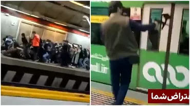Imagini terifiante in Teheran Politia a deschis focul intro statie de metrou Mai multe femei batute Video
