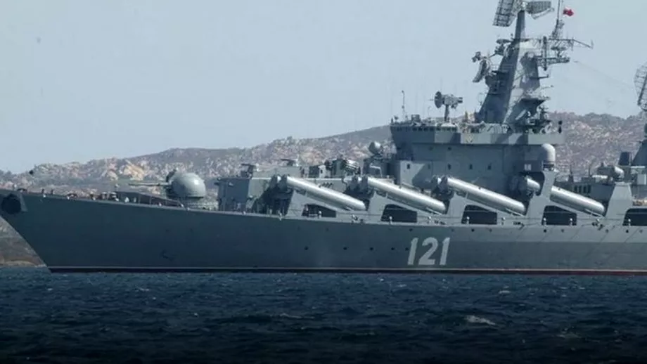 Rusii neaga scufundarea crucisatorului Moscova Ce spune ministerul Apararii despre explozia care a avut loc la bord
