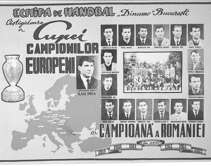 Dinamo câștiga în 1965 Cupa Campionilor Europeni la handbal masculin, după ce învingea în finală echipa iugoslavă Medvescak Zagreb