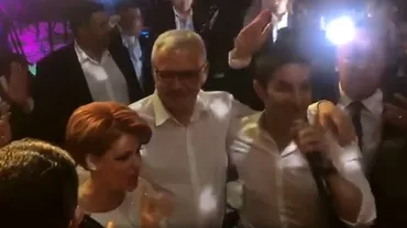 Lia Olguta Vasilescu si Claudiu Manda au cantat de gat cu Liviu Dragnea la nunta Melodia dedicata Universitatii Craiova inainte de meciul cu FCSB FOTOVIDEO