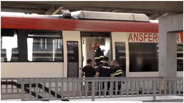 Tren plin cu pasageri cuprins de foc in Gara de Vest din Ploiesti 30 de calatori sau autoevacuat