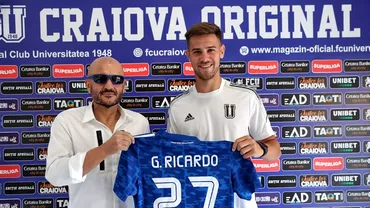 Ricardo Grigore a fost prezentat oficial la FC U Craiova Ce bani a incasat Dinamo dupa transfer Update exclusiv