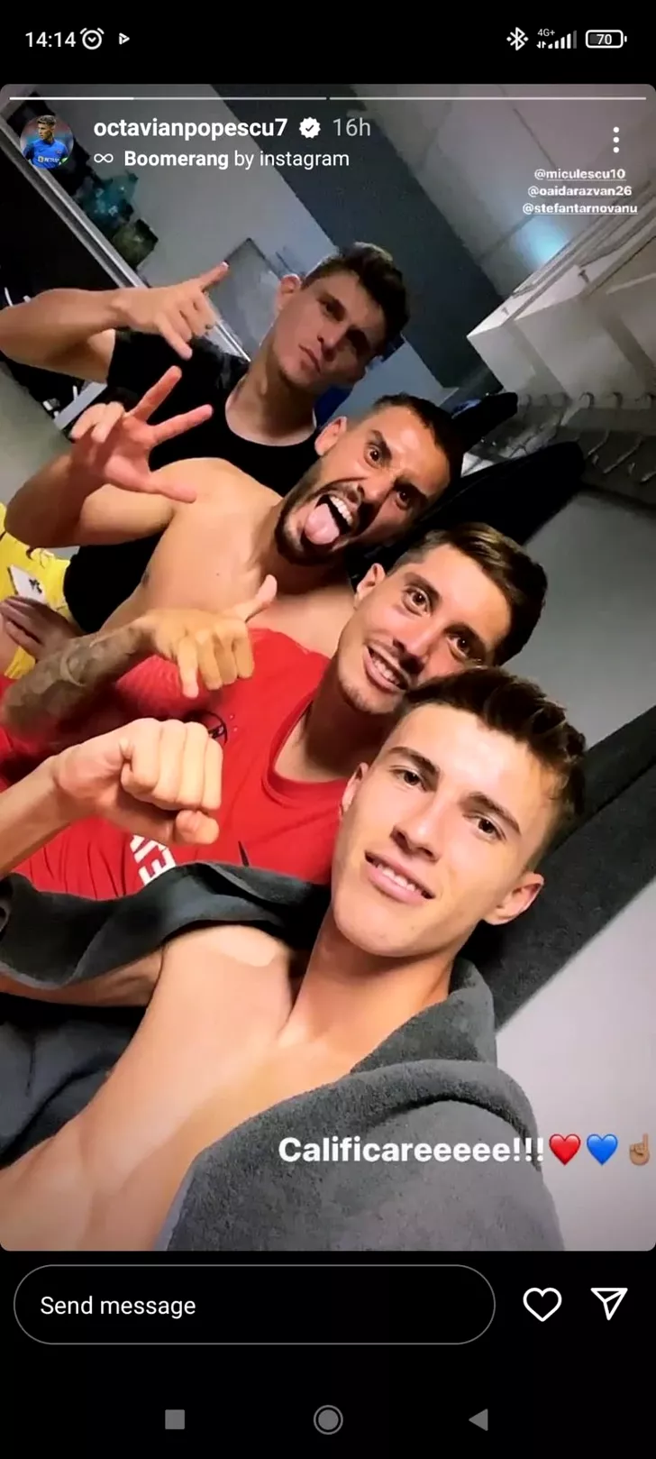 Tavi Popescu, selfie cu prosopul, iar Răzvan Oaidă e pus pe șotii