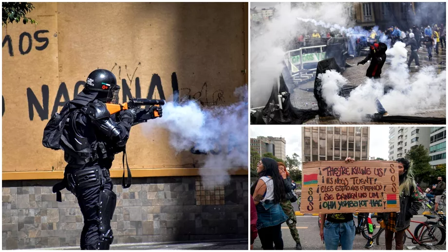 Continua protestele sangeroase din Columbia Situatia risca sa escaladeze la nivelul intregului continent
