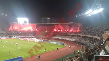 Fanii lui U Cluj show la derbyul cu CFR Scenografie spectaculoasa