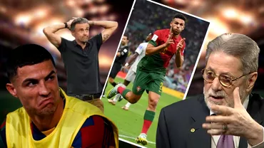 Editorial Cornel Dinu Surprizele optimilor CM 2022 Qatar eliminarea Spaniei de catre vecinul Maroc si Portugalia calificata em fanfarra fara Cristiano Ronaldo
