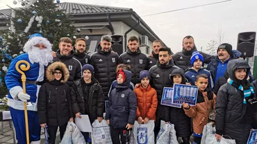 Sarbatoare la FC U Craiova Starurile din Banie au impartit cadouri copiilor