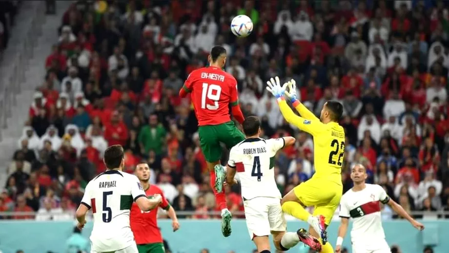 Maroc  Portugalia 10 in sferturile de finala de la Campionatul Mondial 2022 Surpriza de proportii Africanii il trimit acasa pe Ronaldo