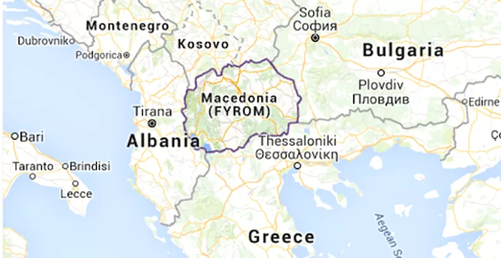 Unde se afla Macedonia de Nord pe harta si ce vecini are