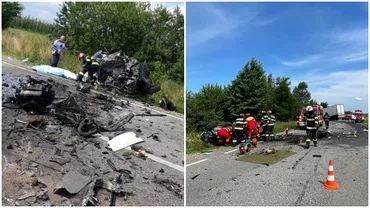 Accident cumplit in Suceava masina strivita de un TIR soferul a murit pe loc