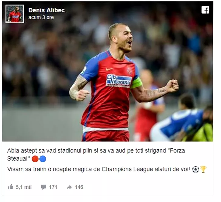 Alibec FCSB-Sporting Ce a spus atacantul de meciul cu portughezii (2)