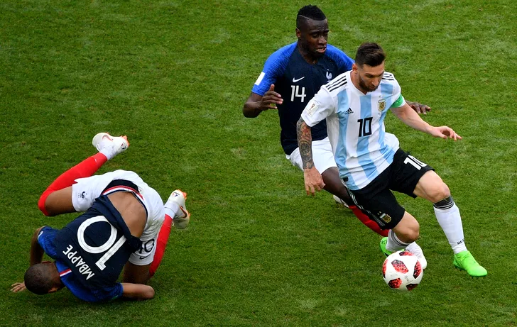 Imagine din meciul Argentina - Franţa, de la Mondialul din 2018. A fost 4-3 pentru 