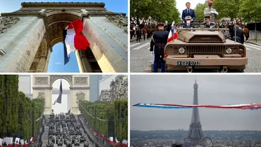 Video Strazile Parisului au rasunat din nou de pasi de defilare Cum au aratat ceremoniile de Ziua Nationala a Frantei