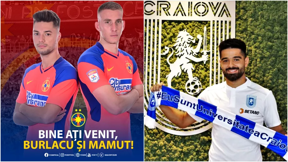 Ivan Mamut si Andrei Burlacu prezentati oficial la FCSB Vina a ajuns la U Craiova Fanatik a anuntat transferurile acum 4 zile
