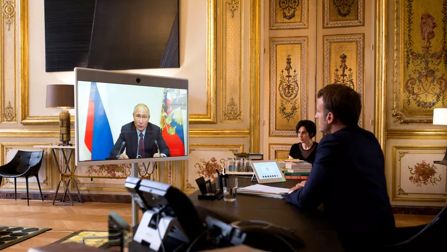 Video Macron a facut publica ultima conversatie cu Putin inainte de debutul razboiului Moscova critica dur gestul liderului francez