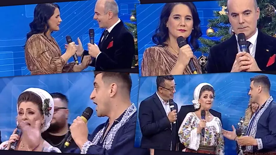 Video Ipostaze unice cu George Simion si Rares Bogdan de Revelion Politicienii sau dat in spectacol la Romania TV au cantat si au facut hore cu vedetele postului