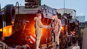 Un convoi militar a intrat recent in Romania Este varful de lance al Fortei cu Nivel de Reactie Foarte Ridicat al NATO