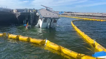 O nava sa scufundat in Portul Constanta A intrat in coliziune cu un convoi