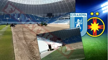 Se schimba gazonul de pe Ion Oblemenco Unde se va juca derbyul Universitatea Craiova  FCSB Foto