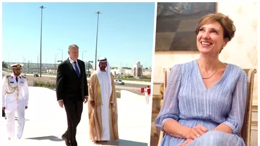 Carmen Iohannis tinuta inedita la vizita presedintelui in Emirate Cum a aparut imbracata in fata arabilor