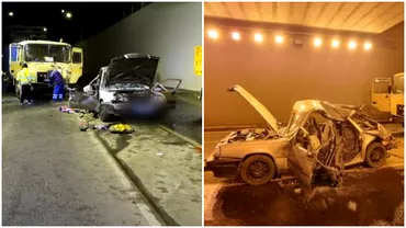 Tragedie intrun pasaj din Timisoara Doi tineri de 19 ani morti intrun accident teribil Masina lor a fost zdrobita
