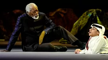 Morgan Freeman discurs istoric la ceremonia de deschidere a Cupei Mondiale Reactii impartite dupa aparitia legendarului actor in Qatar Video