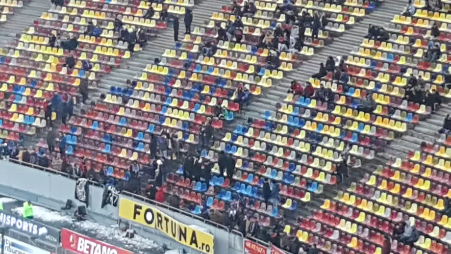 Tribune goale la FCSB - Clinceni! Record negativ pe Arena Națională. FOTO