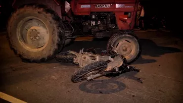 Accident grav in judetul Sibiu intre o motocicleta si un tractor Cine sunt cele doua victime